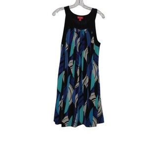 ELLE  Sleeveless  Dress Womens Size Large Multicolor Fit N Flare